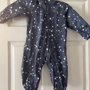 Columbia Navy Star-Print Kids One-Piece Rain Suit